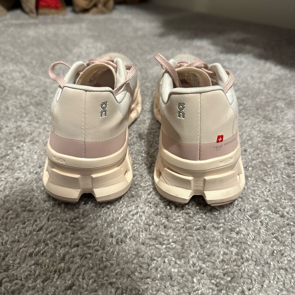 On Running Women's Beige and Pink Athletic Shoes - Picture 4 of 6